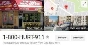 personal injury lawyer advertising with free Google My Business local listing