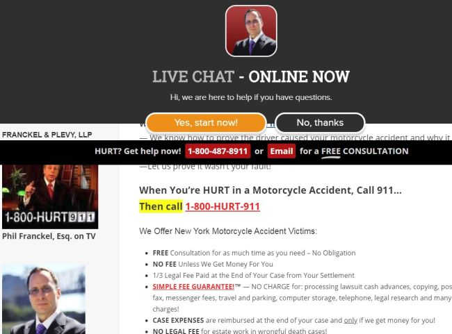 live chat service on website