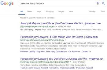 Google Ads for Personal Injury Lawyers